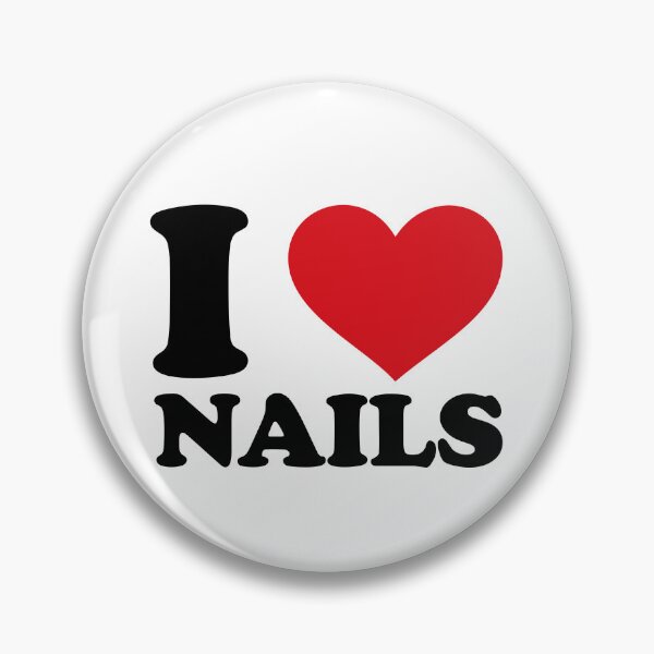 Item preview, I Love Nails – Bold Heart Design for Nail Lovers designed and sold by EmeraldeaArt.