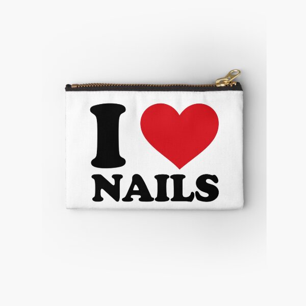 Item preview, I Love Nails – Bold Heart Design for Nail Lovers designed and sold by EmeraldeaArt.