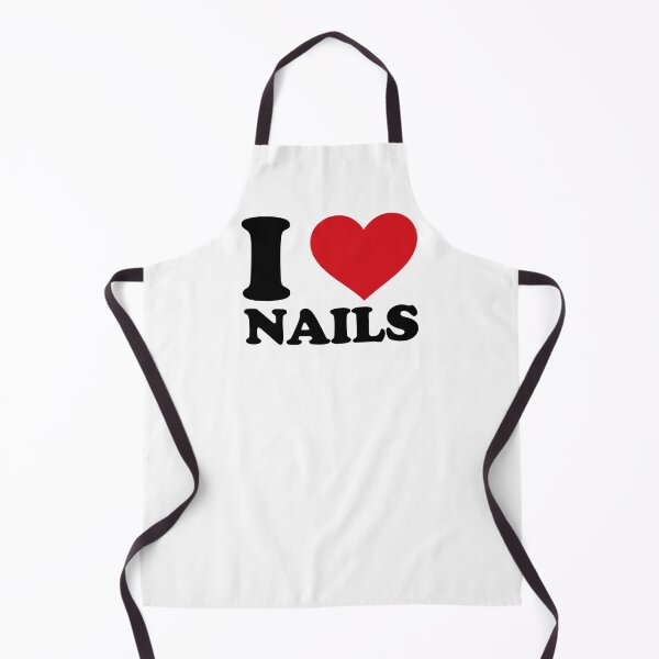 Item preview, I Love Nails – Bold Heart Design for Nail Lovers designed and sold by EmeraldeaArt.