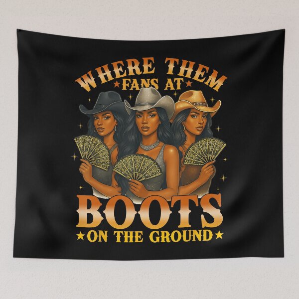 Item preview, Where Them Fan At Boots Retro designed and sold by sanchezcal.
