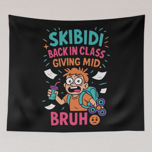 Item preview, Skibidi Back to School Meme for Gen Z and Kids designed and sold by Designer-Girl.