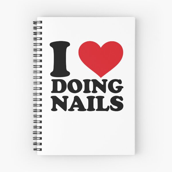Item preview, I Love Doing Nails – Red Heart Design for Nail Artists designed and sold by EmeraldeaArt.