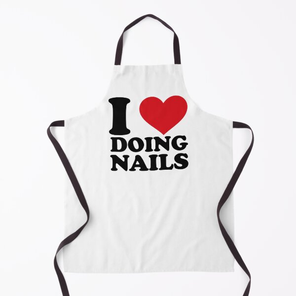 Item preview, I Love Doing Nails – Red Heart Design for Nail Artists designed and sold by EmeraldeaArt.