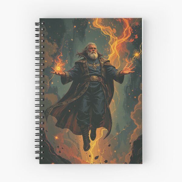 Item preview, Ascendant Archmage – Master of Fire and Lightning designed and sold by DiceWay.