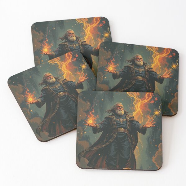 Item preview, Ascendant Archmage – Master of Fire and Lightning designed and sold by DiceWay.