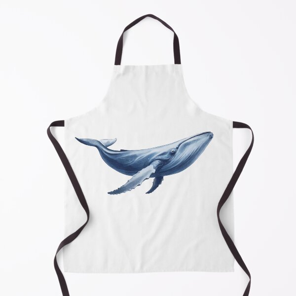 Item preview, Humpback whale gracefully swimming through deep blue ocean waters in a serene underwater environment designed and sold by Ms. Iryna.