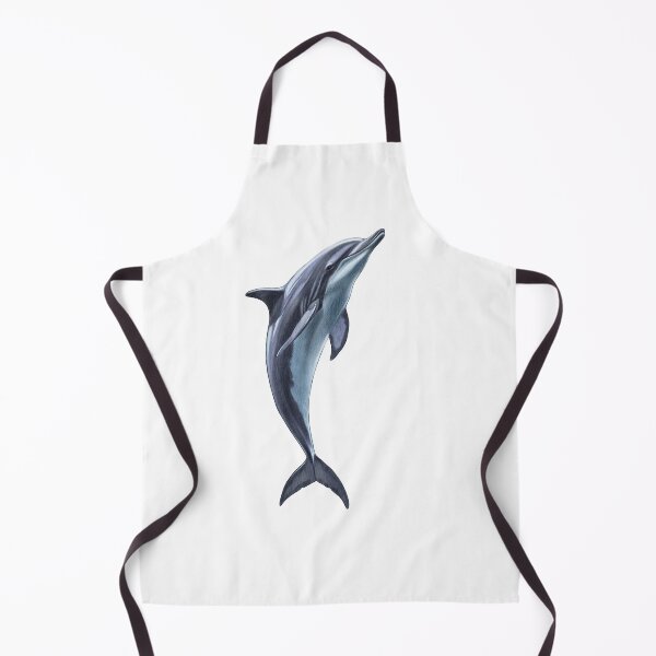 Item preview, Dolphin leaps gracefully above the water's surface near a coastal area at sunrise designed and sold by Ms. Iryna.