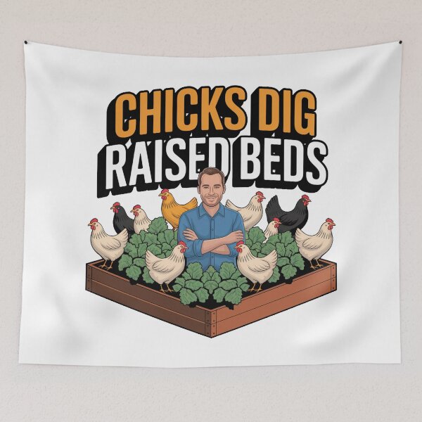 Item preview, Chicks Dig Raised Beds - Funny Garden Dad designed and sold by KZbubble.