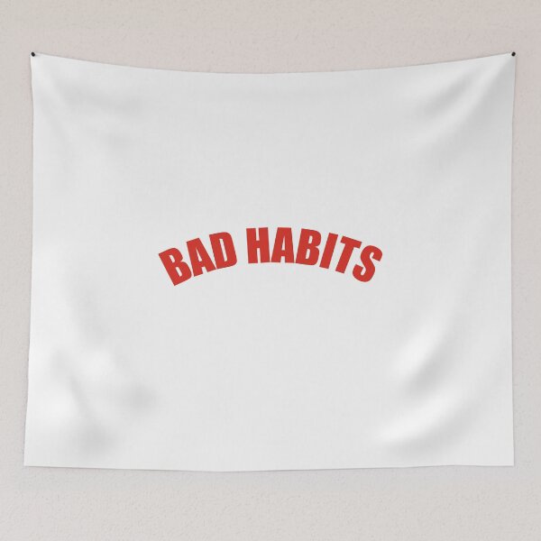 Item preview, BAD HABITS – Bold Streetwear Typography Design designed and sold by The secret storage room.
