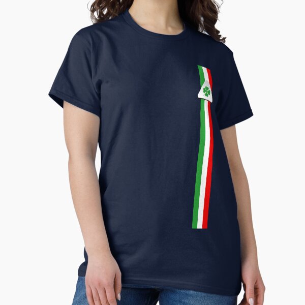 Vista previa del artículo con la obra «Alfa Romeo trébol de 4 hojas bandera italiana», diseñado y vendido por Aurealis Creatief.