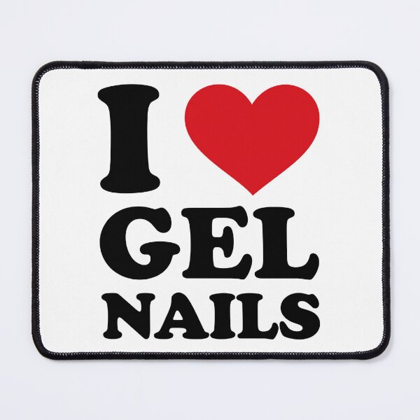 Item preview, I Love Gel Nails ❤️ Minimal Red Heart Design designed and sold by EmeraldeaArt.
