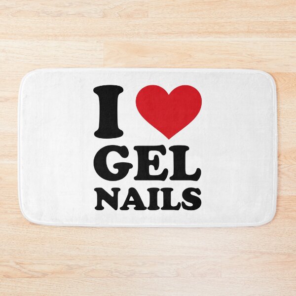 Item preview, I Love Gel Nails ❤️ Minimal Red Heart Design designed and sold by EmeraldeaArt.