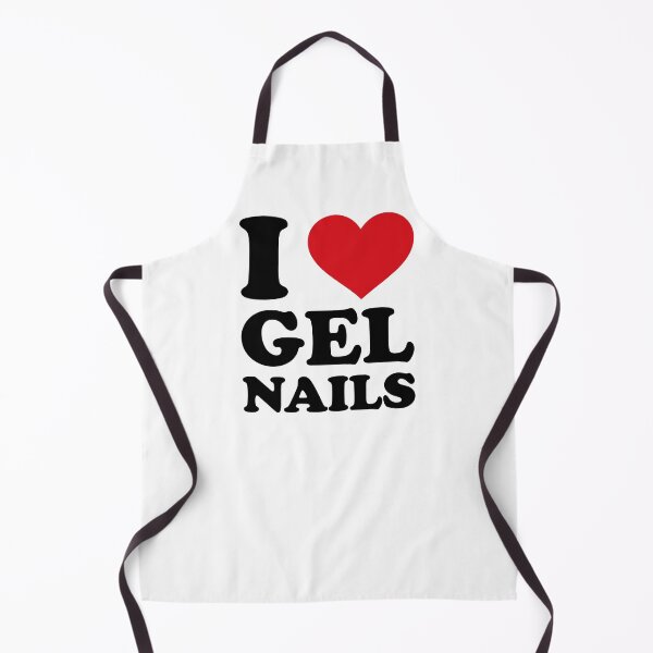 Item preview, I Love Gel Nails ❤️ Minimal Red Heart Design designed and sold by EmeraldeaArt.