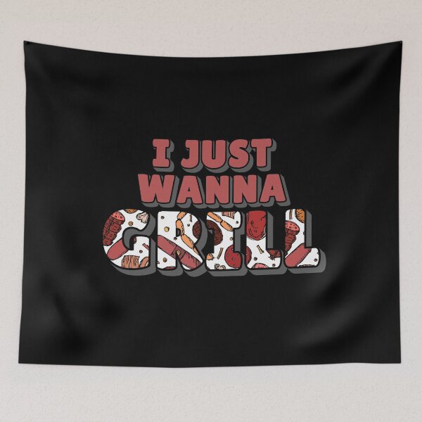 Item preview, I just wanna grill for gods sake. Grilling Barbeque BBQ. designed and sold by designsbyaneta.