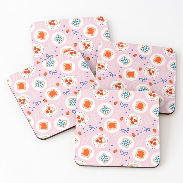 Item preview, toasts with strawberries and blueberries designed and sold by burbura.