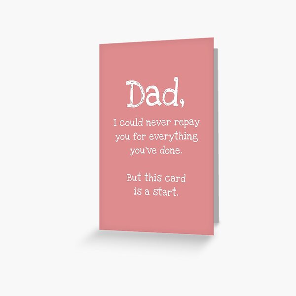 Item preview, Cute & Heartfelt Father's Day Card designed and sold by ArtfulWish-Studio.