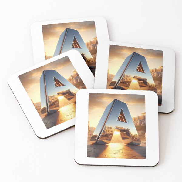 Item preview, Athens-Inspired Letter A Design – Minimalist Cityscape Art for Travel Lovers | AI Graphic for Apparel & Accessories designed and sold by knalpot-design.