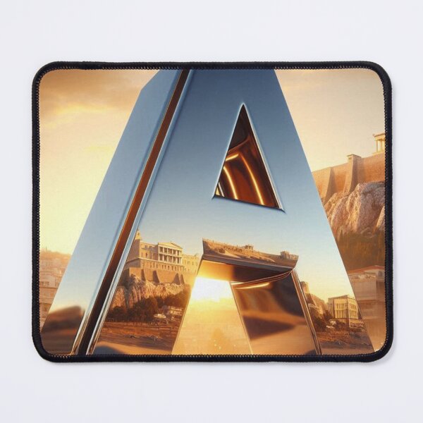 Item preview, Athens-Inspired Letter A Design – Minimalist Cityscape Art for Travel Lovers | AI Graphic for Apparel & Accessories designed and sold by knalpot-design.