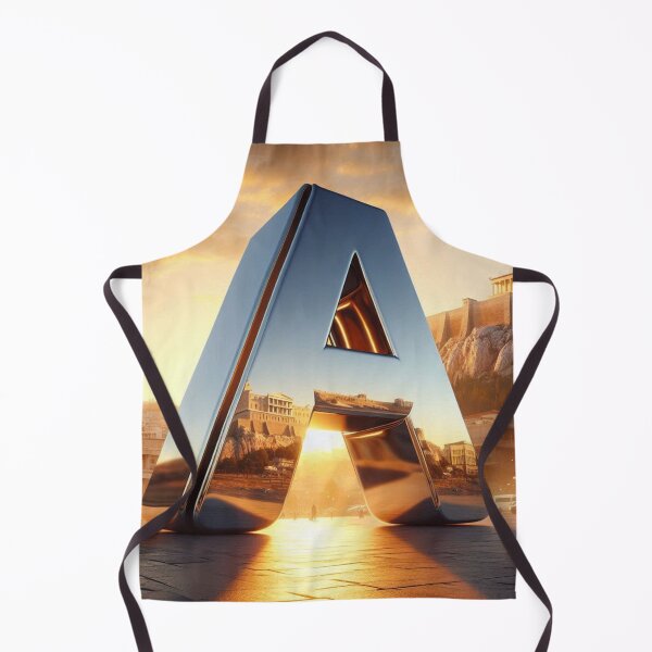 Item preview, Athens-Inspired Letter A Design – Minimalist Cityscape Art for Travel Lovers | AI Graphic for Apparel & Accessories designed and sold by knalpot-design.