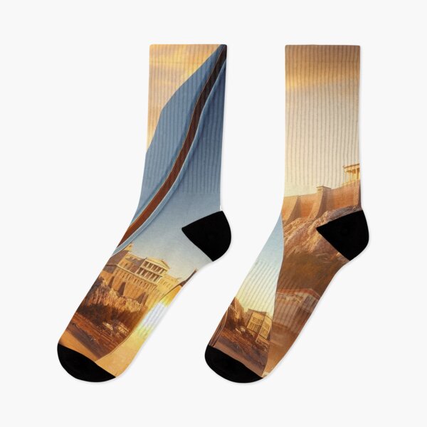 Item preview, Athens-Inspired Letter A Design – Minimalist Cityscape Art for Travel Lovers | AI Graphic for Apparel & Accessories designed and sold by knalpot-design.