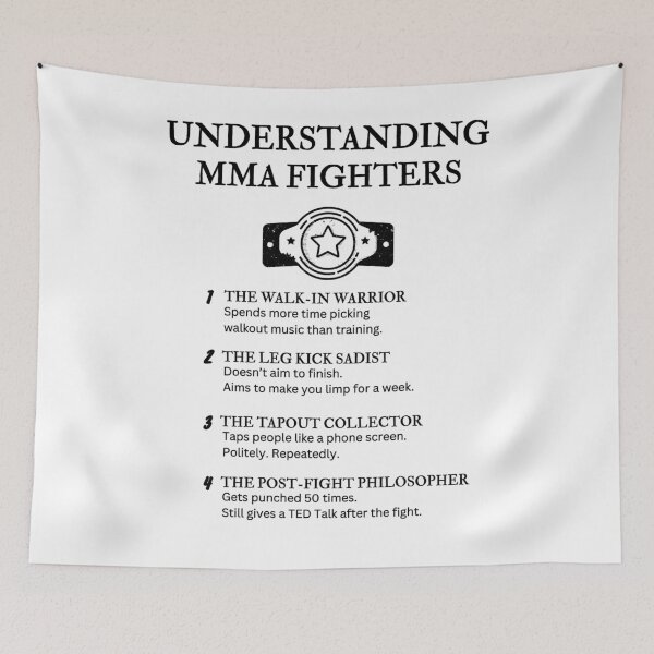 Item preview, Understanding MMA Fighters – Funny Mixed Martial Arts Definitions designed and sold by PsyFlow35.