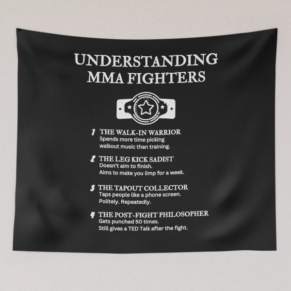 Item preview, Understanding MMA Fighters – Funny Mixed Martial Arts Definitions – Black designed and sold by PsyFlow35.