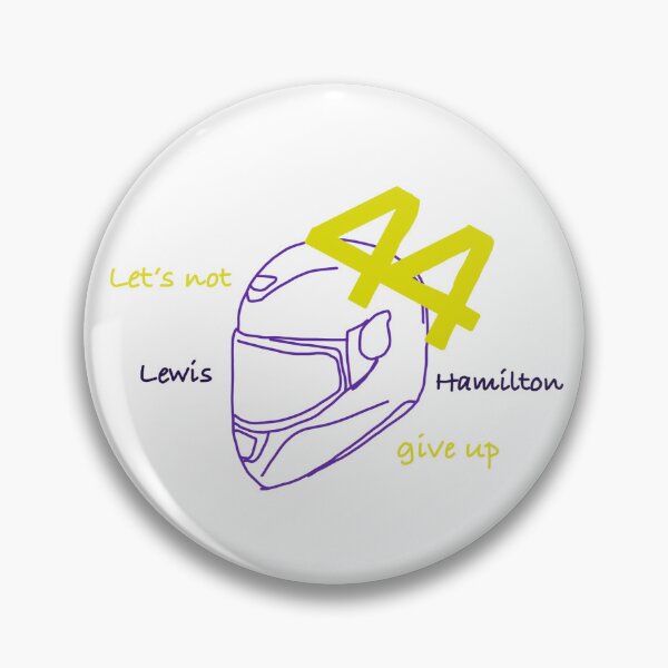 Item preview, Lewis Hamilton lets not give up helmet  designed and sold by F1pinkculture.