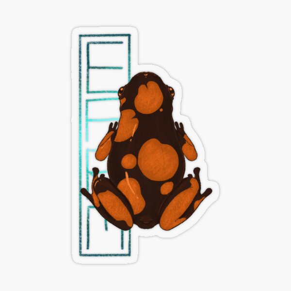 Item preview, Orange and Brown Poison Dart Frog designed and sold by birdworm.