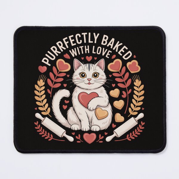 Item preview, Purrfectly Baked with Love – Kitty Biscuits Bakery designed and sold by Slavicsoul.