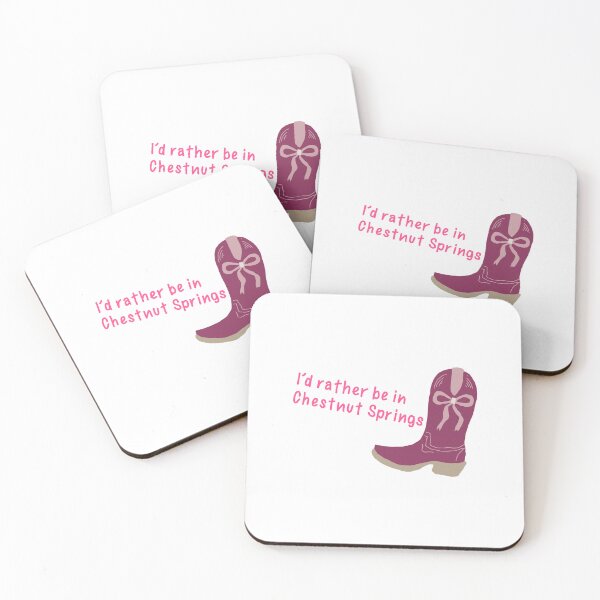 Item preview, Id rather be in chestnut springs cowboy boot  designed and sold by F1pinkculture.