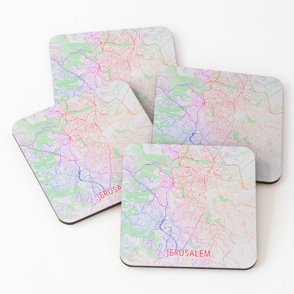 Item preview, Jerusalem City Map of Israel - Colorful designed and sold by deMAP.