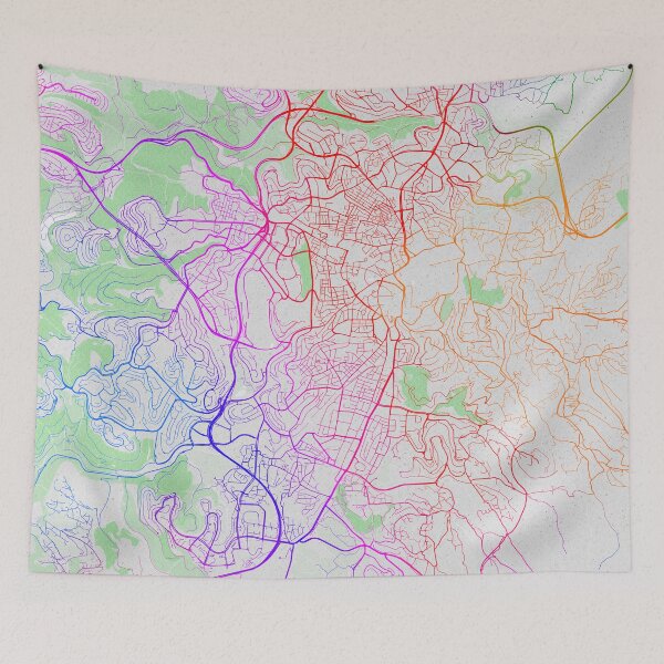 Item preview, Jerusalem City Map of Israel - Colorful designed and sold by deMAP.