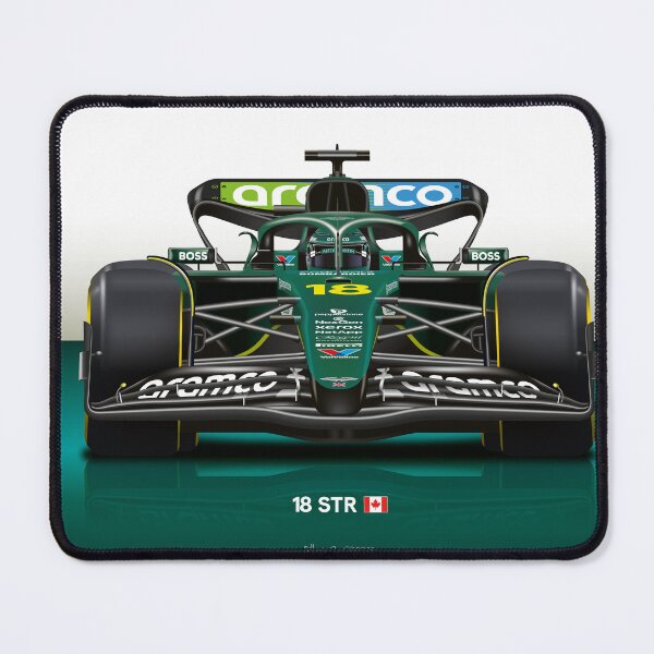Aperçu de l'œuvre Lance Stroll 2025 Formule 1 Aston Martin Racing Car créée et vendue par Billers Art.