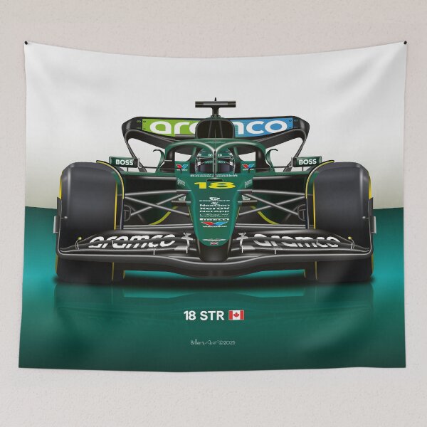 Item preview, Lance Stroll 2025 Formula 1 Aston Martin Racing Car designed and sold by Billers Art.