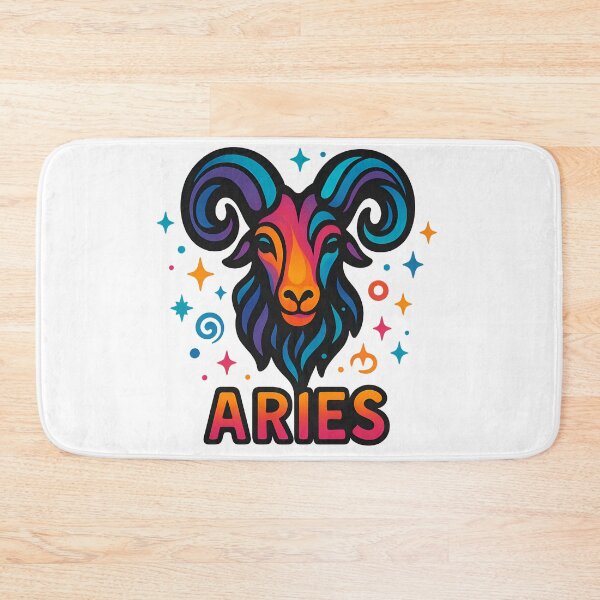 Item preview, Aries Zodiac Sign T-Shirt – Bold & Fiery Psychedelic Horoscope Design 1 designed and sold by sifo2024.