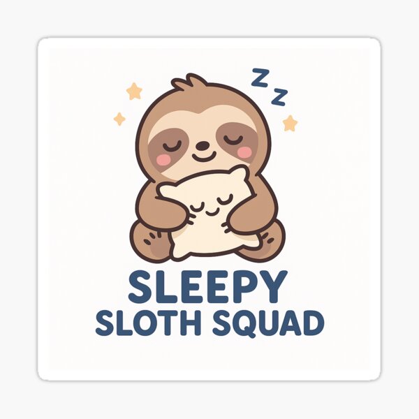 Item preview, Sleepy Sloth Squad designed and sold by Sun & Bloom.