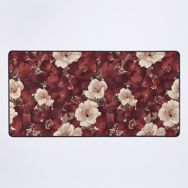 Item preview, Burgundy and Ivory Flowers designed and sold by CoolPixels.