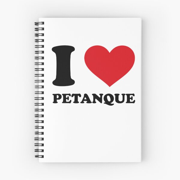 Item preview, I ❤️ Petanque – Black Text Red Heart Design designed and sold by EmeraldeaArt.