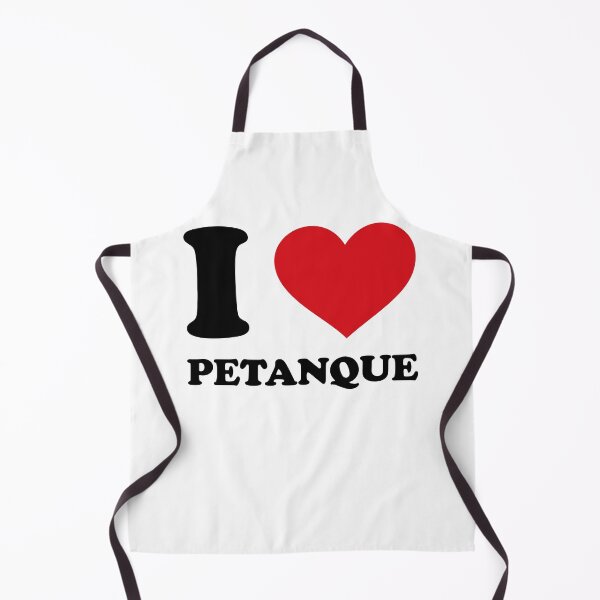 Item preview, I ❤️ Petanque – Black Text Red Heart Design designed and sold by EmeraldeaArt.