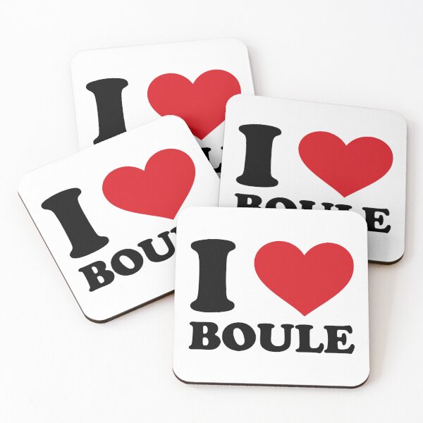 Item preview, I ❤️ Boule – Minimal Bold Style designed and sold by EmeraldeaArt.
