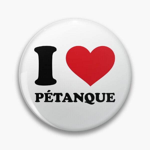 Item preview, I ❤️ Pétanque – Bold Minimal Statement designed and sold by EmeraldeaArt.