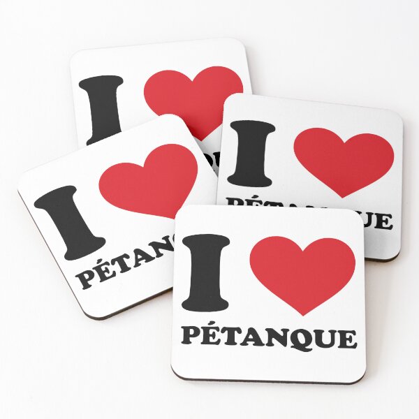 Item preview, I ❤️ Pétanque – Bold Minimal Statement designed and sold by EmeraldeaArt.