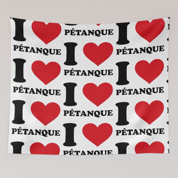 Item preview, I ❤️ Pétanque – Bold Minimal Statement designed and sold by EmeraldeaArt.