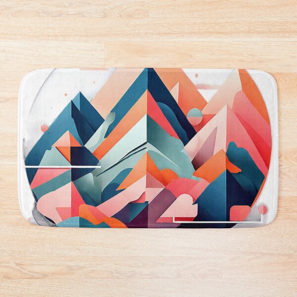 Item preview, Abstract Mountain Reflections in Circle designed and sold by SketchNStyle.
