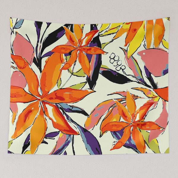 Item preview, Painted Abstract Flowers designed and sold by ViaARTfactory.