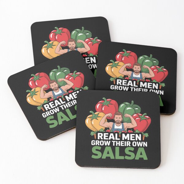 Item preview, Real Men Grow Their Own Salsa - Funny Gardener Dad designed and sold by KZbubble.