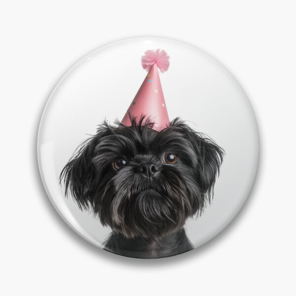 Item preview, Cute Affenpinscher dog with Party Hat Birthday Celebration designed and sold by LazyOwlStore.
