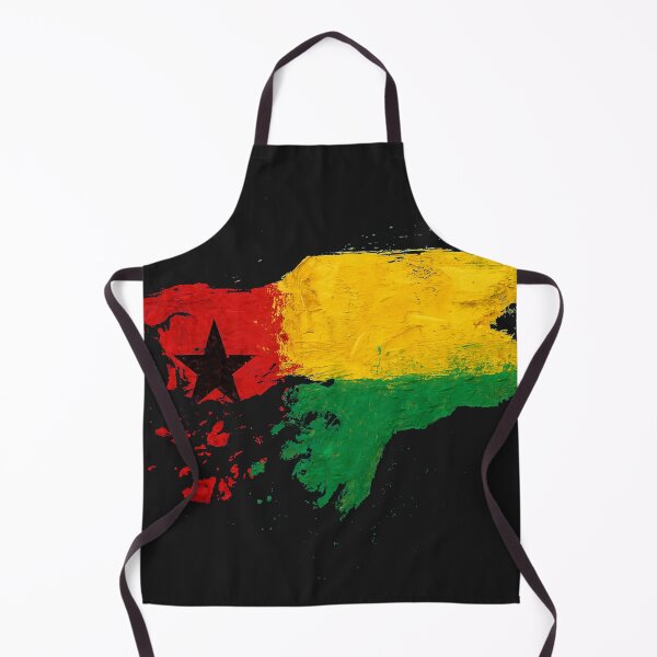 Item preview, Painted Guinea-Bissau flag designed and sold by ilakz.