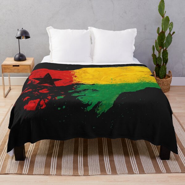 Item preview, Painted Guinea-Bissau flag designed and sold by ilakz.