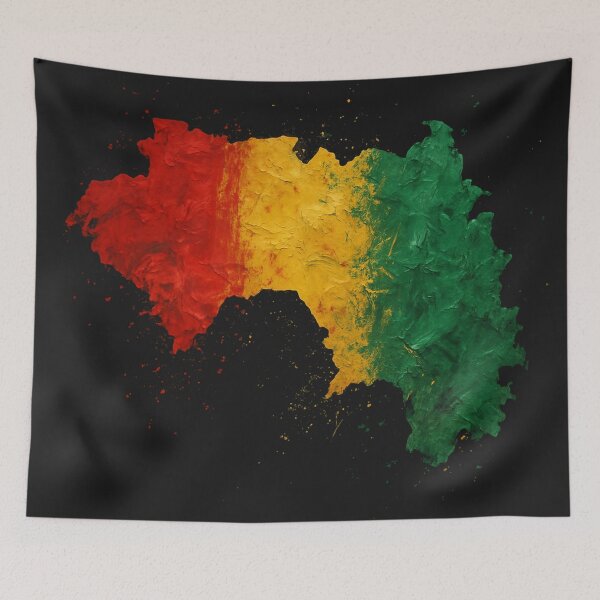 Item preview, Painted Guinea flag designed and sold by ilakz.